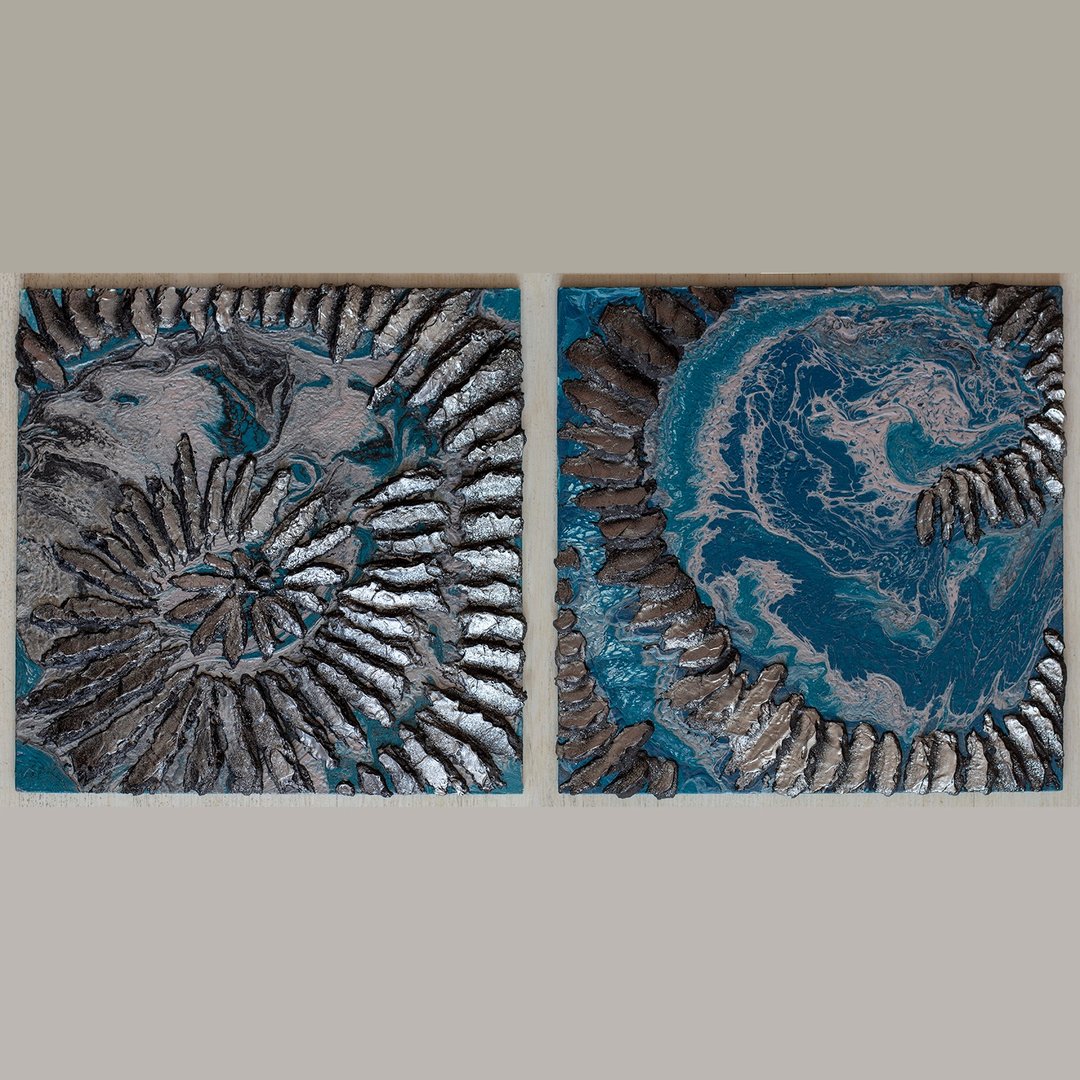 抽象艺术。压克力。在画布上绘画。原来的。蓝色的海洋。海。礼物 - 海报/装饰画/版画 - 压克力 蓝色