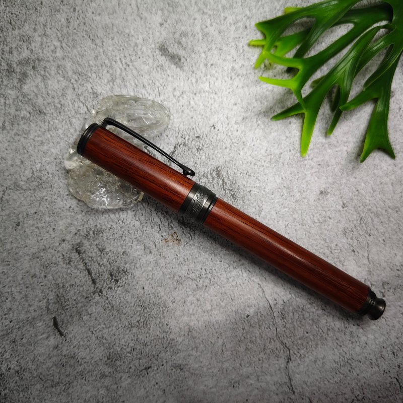 紫檀木 原木 手工笔 钢笔 转转鱼款 - 钢笔 - 木头 
