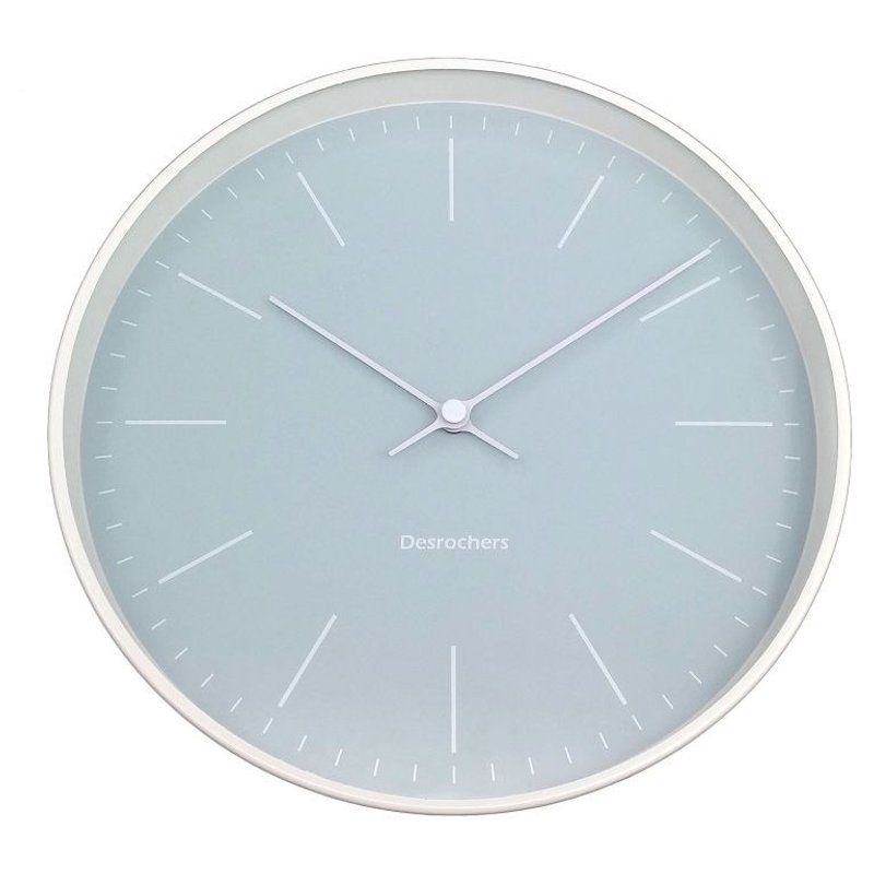 Pared - 水蓝色线条挂钟 (金属) - 时钟/闹钟 - 其他金属 白色