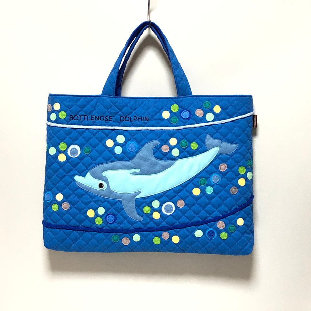 book bag bottlenose dolphin - 儿童绘本/图书 - 棉 蓝色
