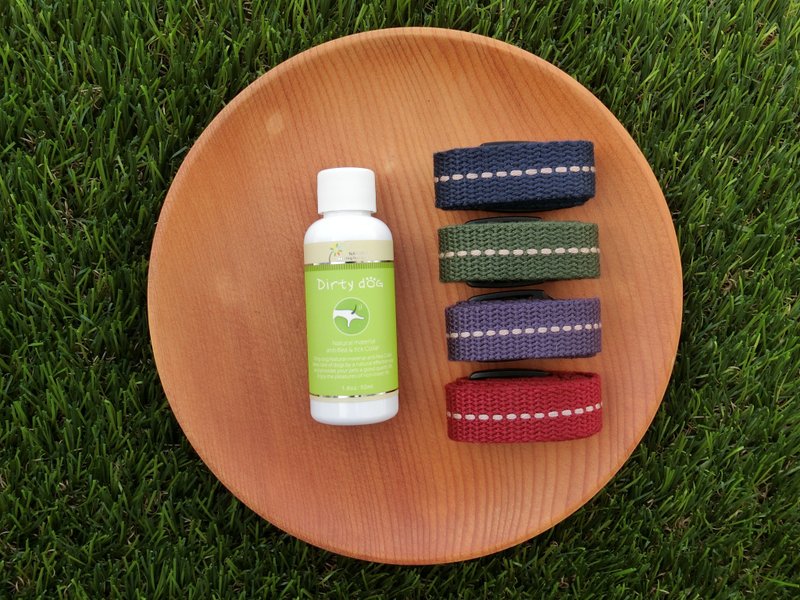 Dirty Dog-虫虫掰掰-天然防蚤驱虫项圈 - 清洁/美容 - 植物．花 