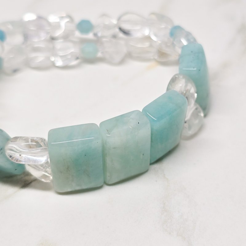 天河 涓涓 / 水晶手链 x 天河石 x 白水晶 - 手链/手环 - 水晶 