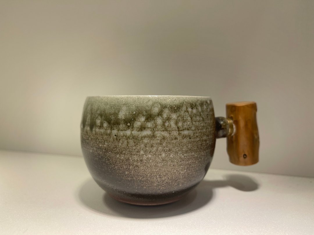 柴烧手工日本陶木把咖啡杯 / 陈文翔 - 其他杯子 - 陶 紫色