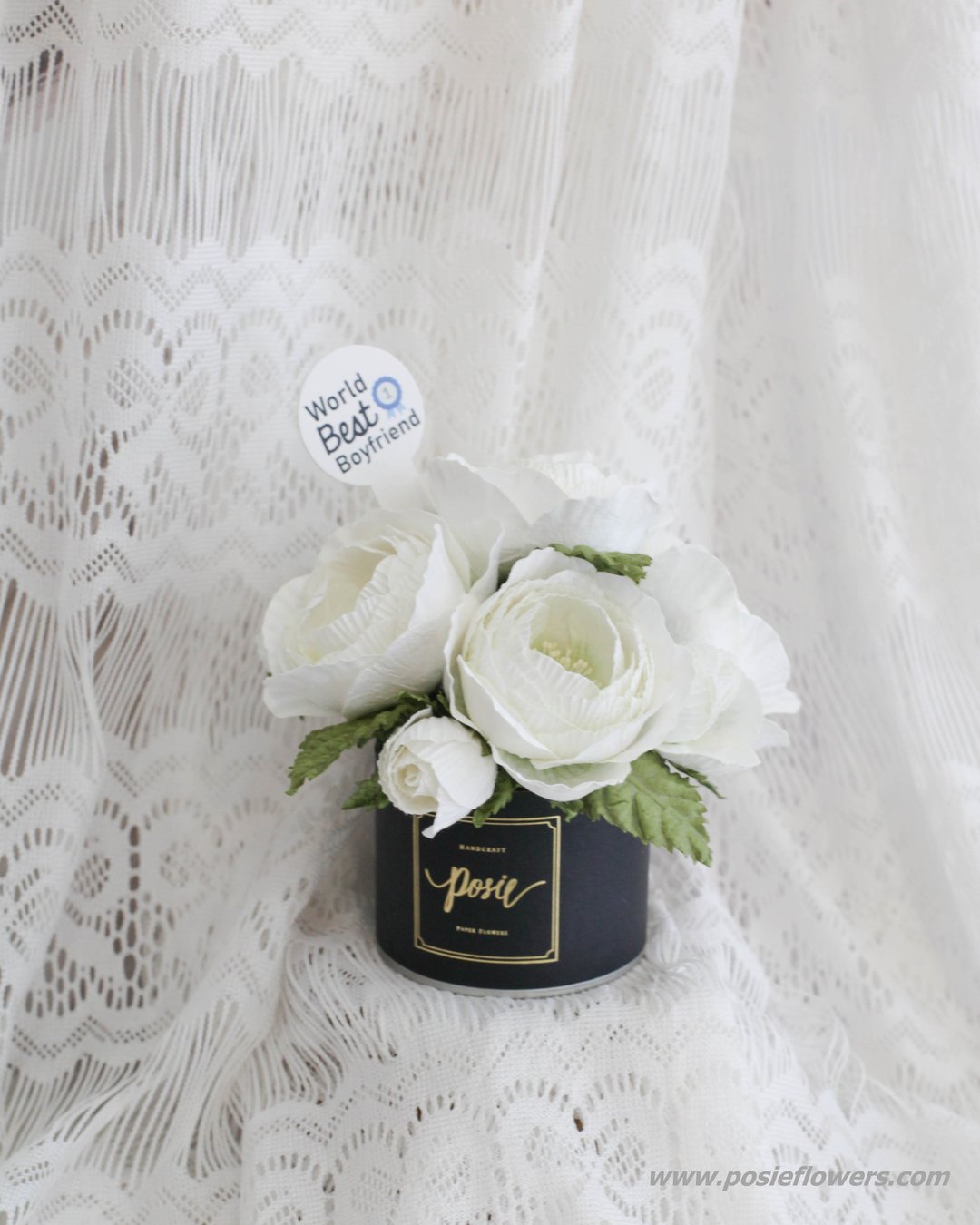 WHITE QUEEN ROSE - Aromatic Small Gift Box - 摆饰 - 纸 白色