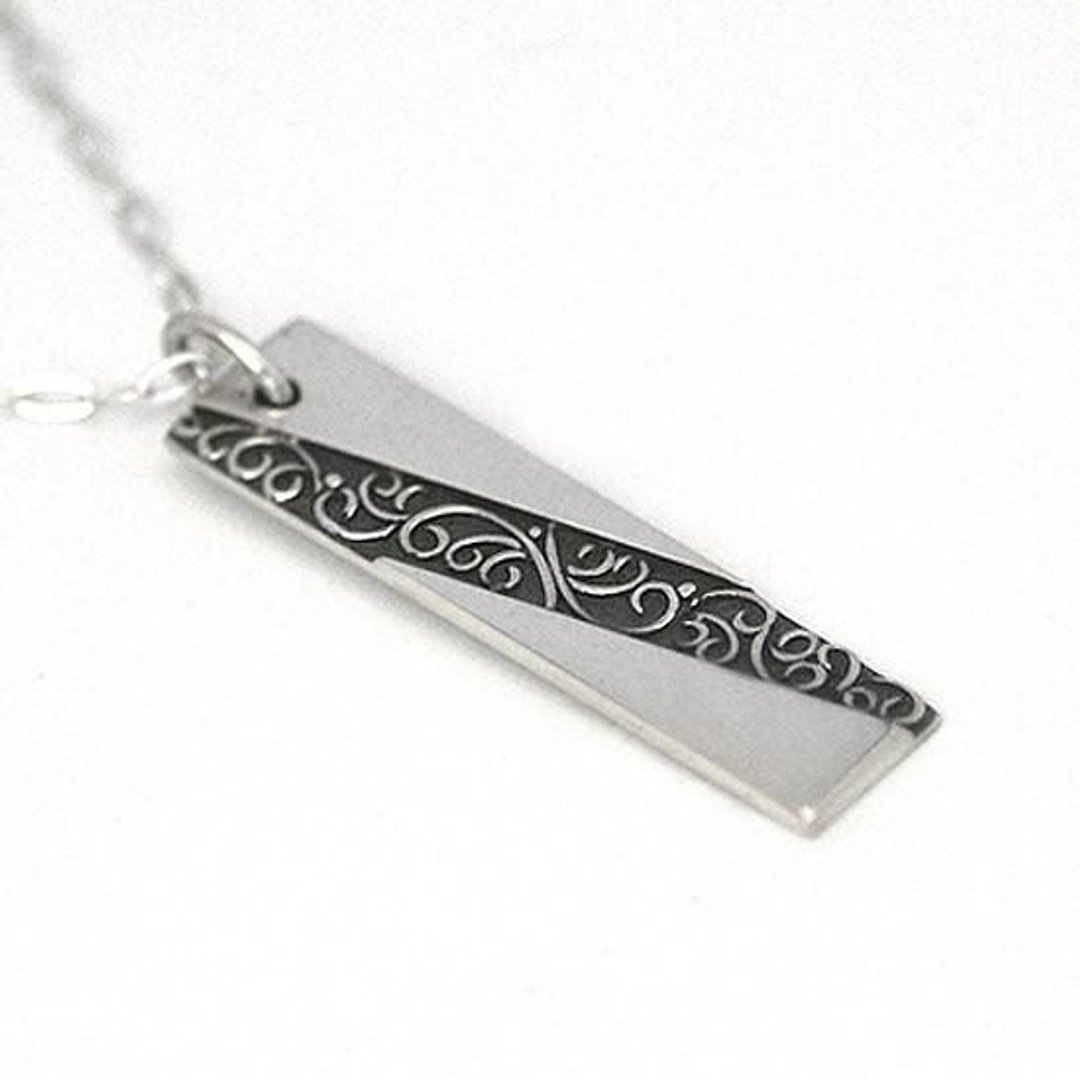 yin & yan pendant-02 [Customizable gift] [Christmas gift] - 项链 - 其他金属 银色