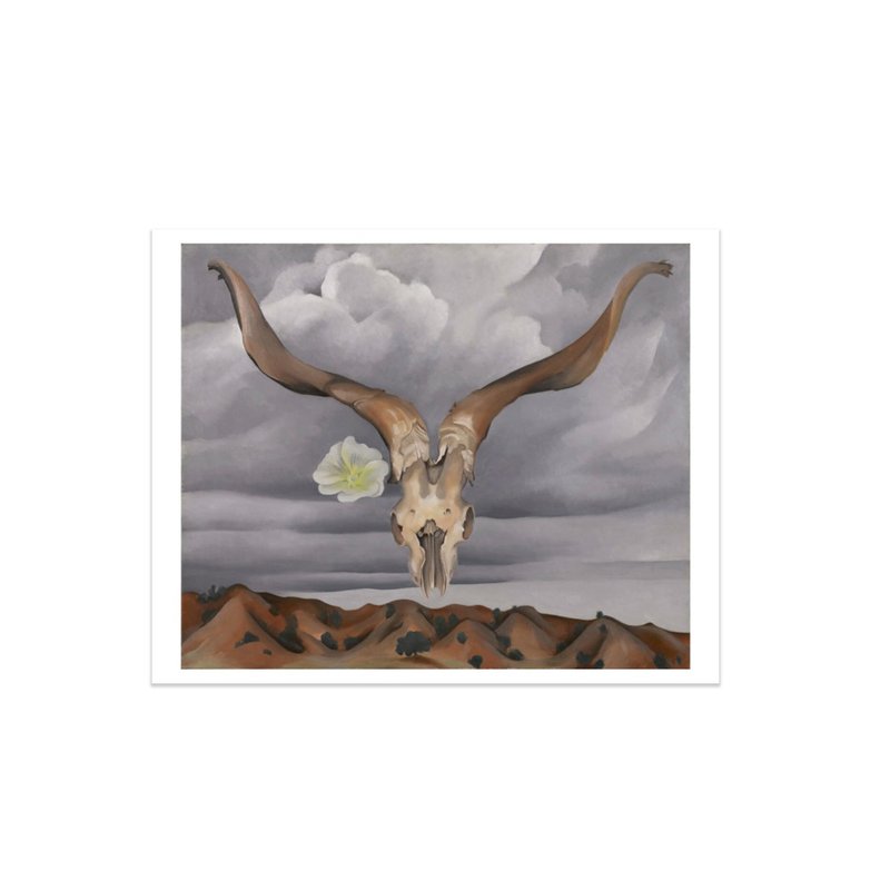 【原版海报】欧姬芙 Georgia O'Keeffe: 牛头 - 海报/装饰画/版画 - 纸 