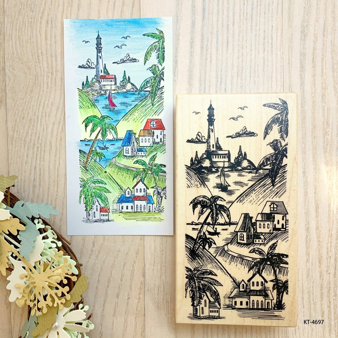 枫木印章-夏景书签 KT-4697 - 印章/印台 - 木头 