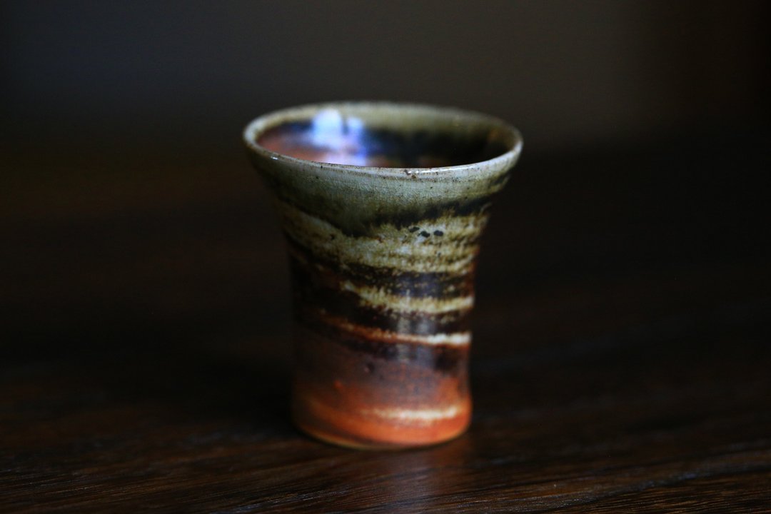 【 柴烧 】星球般 自然落灰 微金属光  茶杯 酒杯 品茗杯 - 茶具/茶杯 - 陶 咖啡色