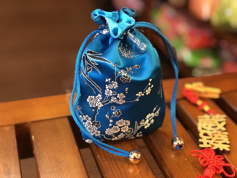 织锦小束口袋 - 收纳用品 - 丝．绢 多色