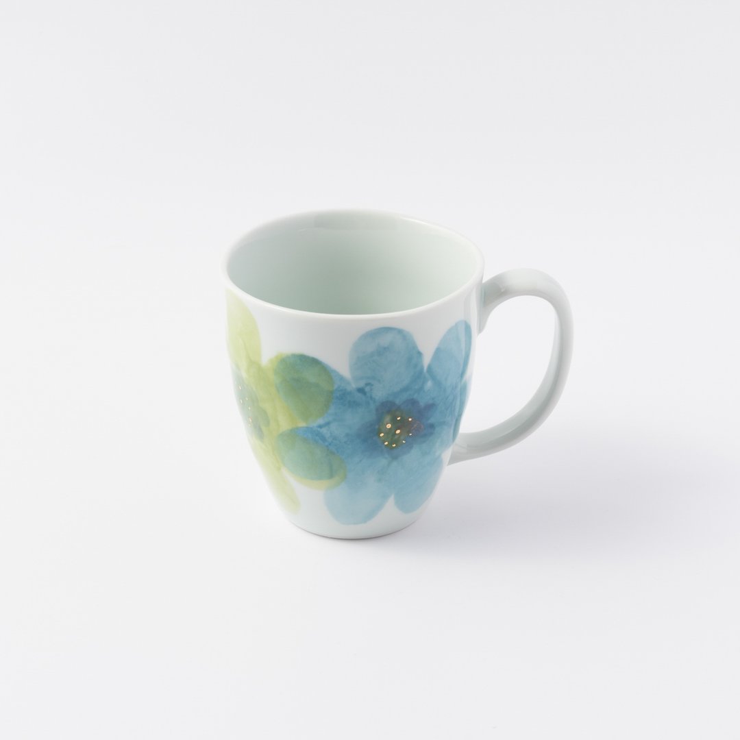 手绘日式马克杯，Light Fleur，Tougama - 咖啡杯/马克杯 - 瓷 