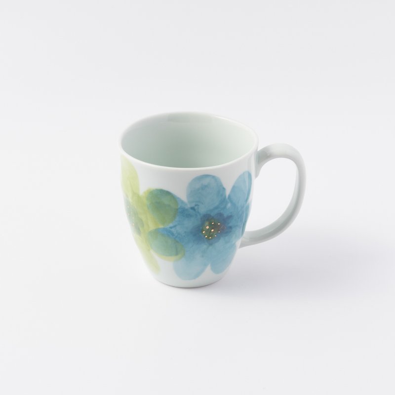 手绘日式马克杯，Light Fleur，Tougama - 咖啡杯/马克杯 - 瓷 