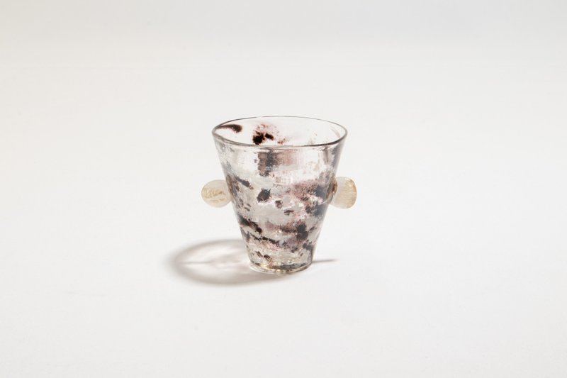 黑白双耳烈酒杯 - 酒杯/酒器 - 玻璃 黑色