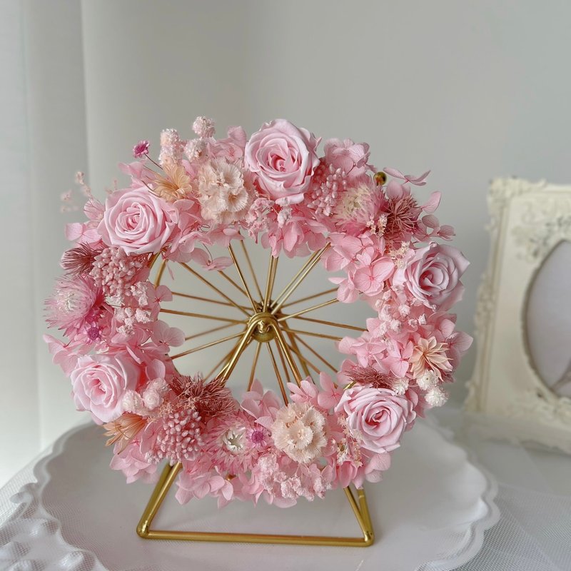 SEE 看见花艺设计 | 永生花 | 玫瑰 | 粉恋摩天轮 - 干燥花/捧花 - 植物．花 