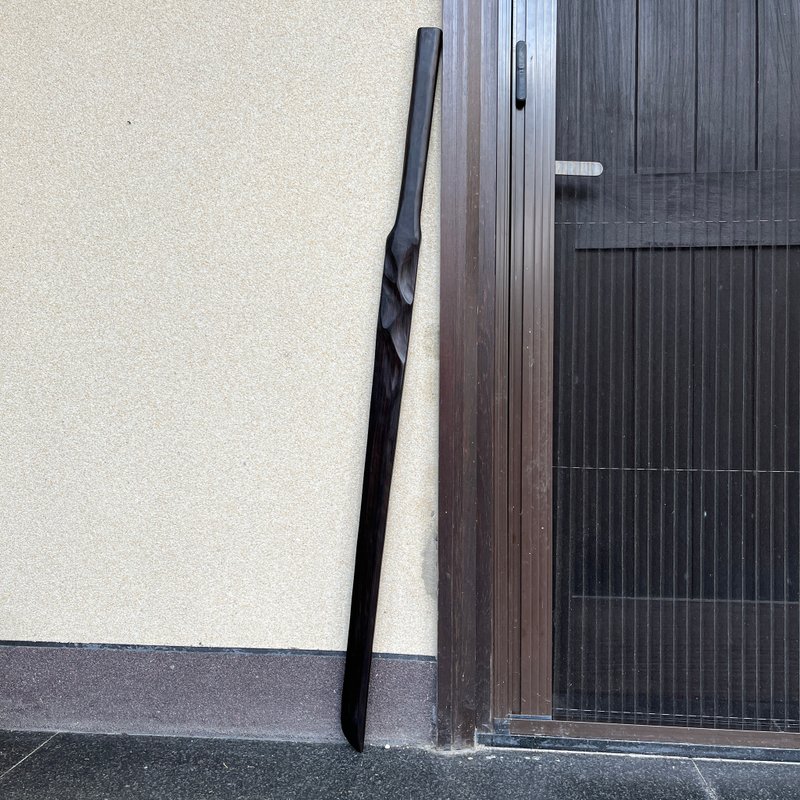 我贩剑　长妖刀　阿耶识　手工艺术木剑木刀　武士刀日本刀　魔剑 - 摆饰 - 木头 黑色