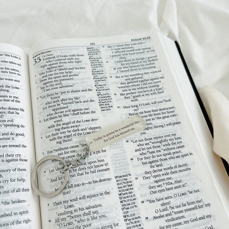 JIN CHA GOD-压克力钥匙圈Today is gonna be a wonderful day - 钥匙链/钥匙包 - 压克力 