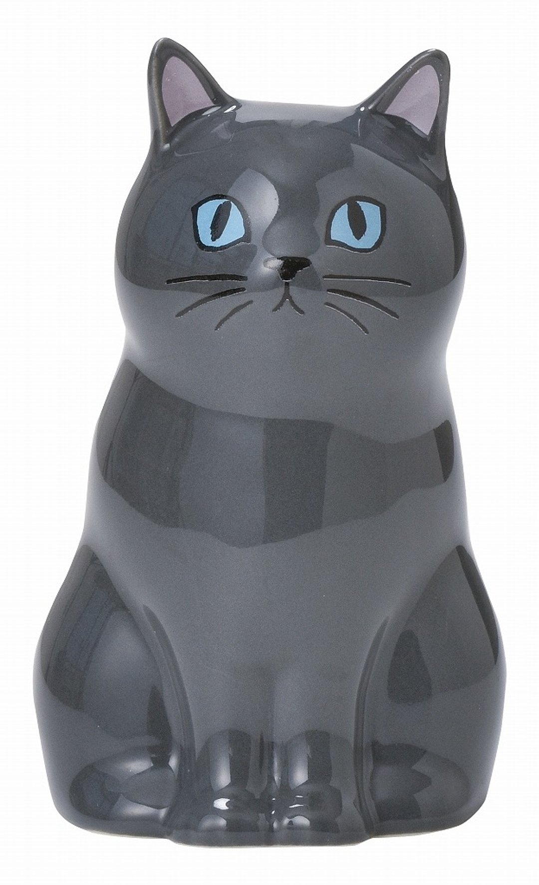 SETO CRAFT 猫咪造型花器 / 笔筒 - 黑猫 - 花瓶/陶器 - 瓷 