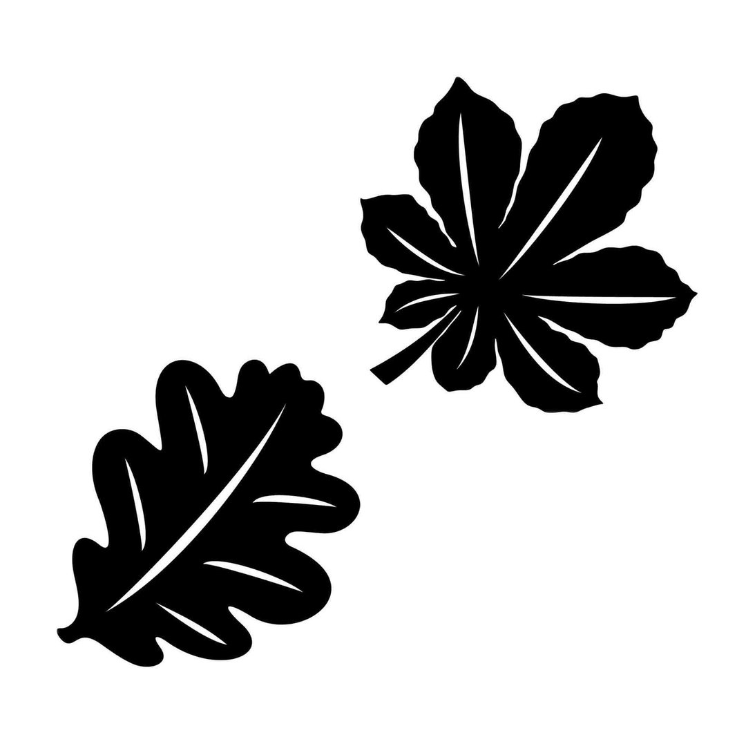Leaf svg, leaf template, leaf png, leaf laser cut, leaf cut file, Cricut, SVG - 图文模板设计 - 其他材质 