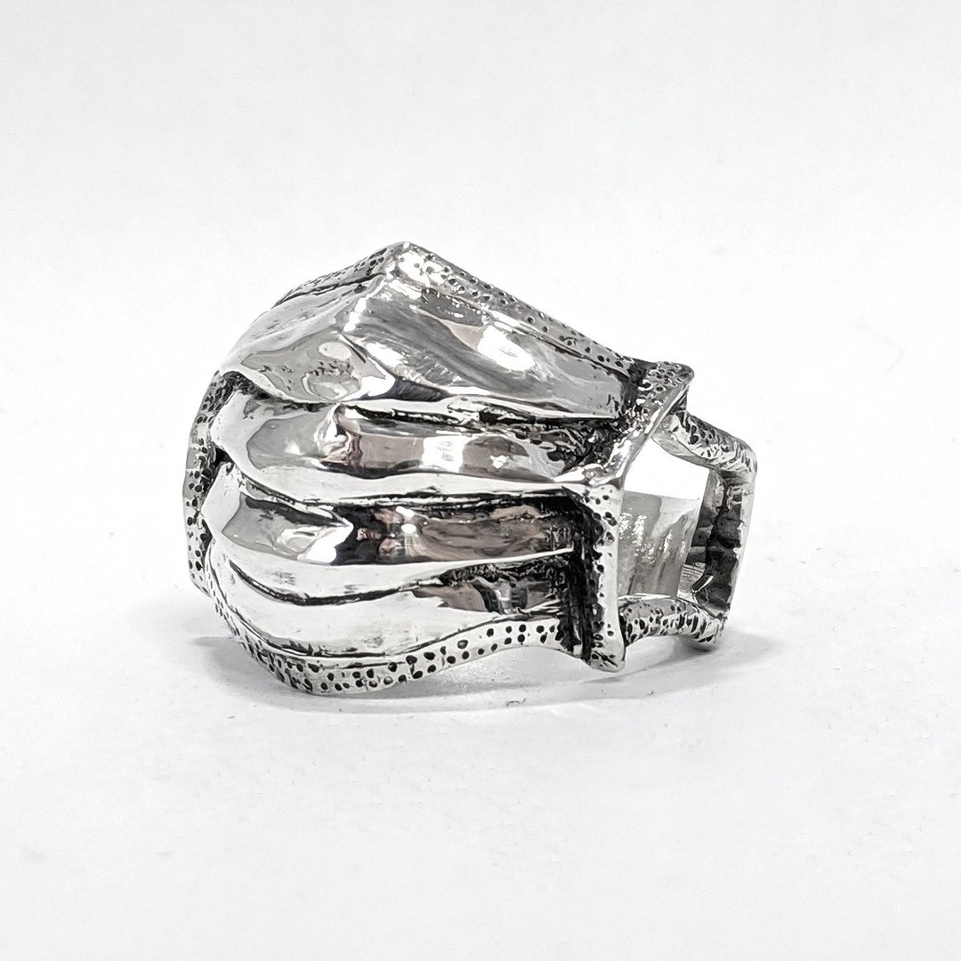 G&G antibacterial　Mask　ring　by　GRYPHON and Gravi - 戒指 - 纯银 银色