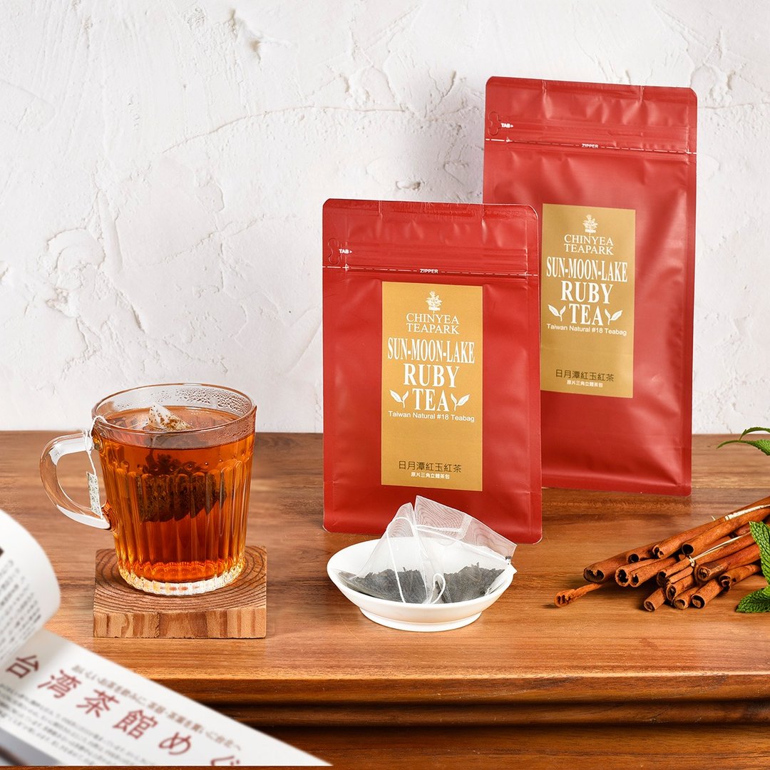 日月潭红玉红茶包 - 台湾自然栽培手採台茶18号红茶 - 茶 - 塑料 红色