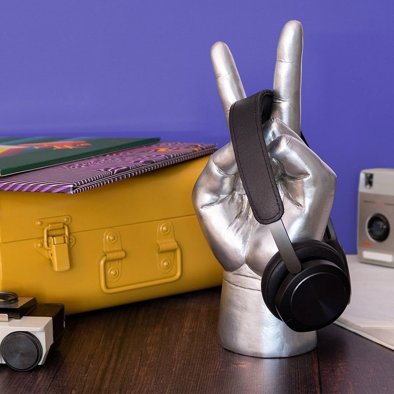 【英国 Luckies】YA! Peace Out 耳机置物架 - 摆饰 - 塑料 银色