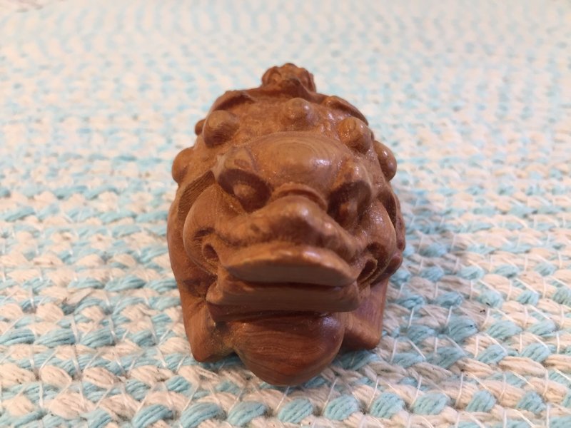 樟木开运小物 金蝉有福 招财招福 摆件 化煞避邪 A335 - 摆饰 - 木头 咖啡色
