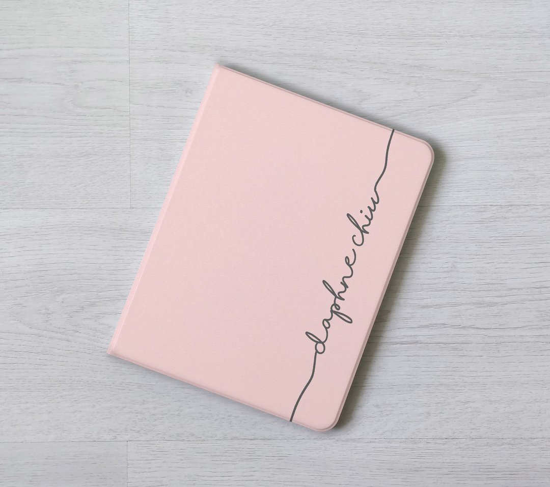 定制化礼物加名粉色iPad Pro 11代 Air 7 12.9寸翻盖式保护套 - 平板/电脑保护壳 - 塑料 多色