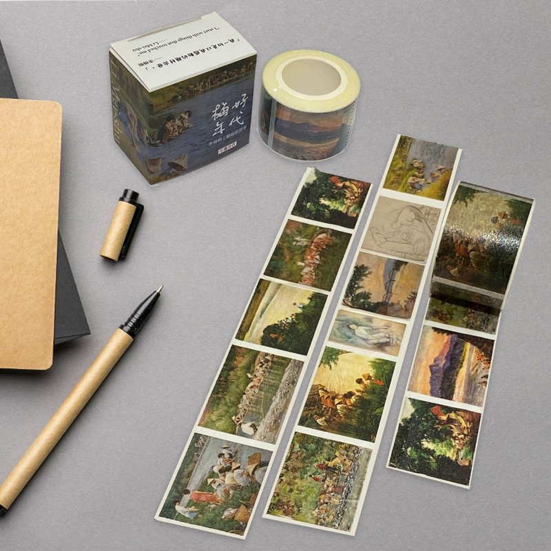 李梅树艺术纸胶带 河边浣衣 - 纸胶带 - 纸 多色