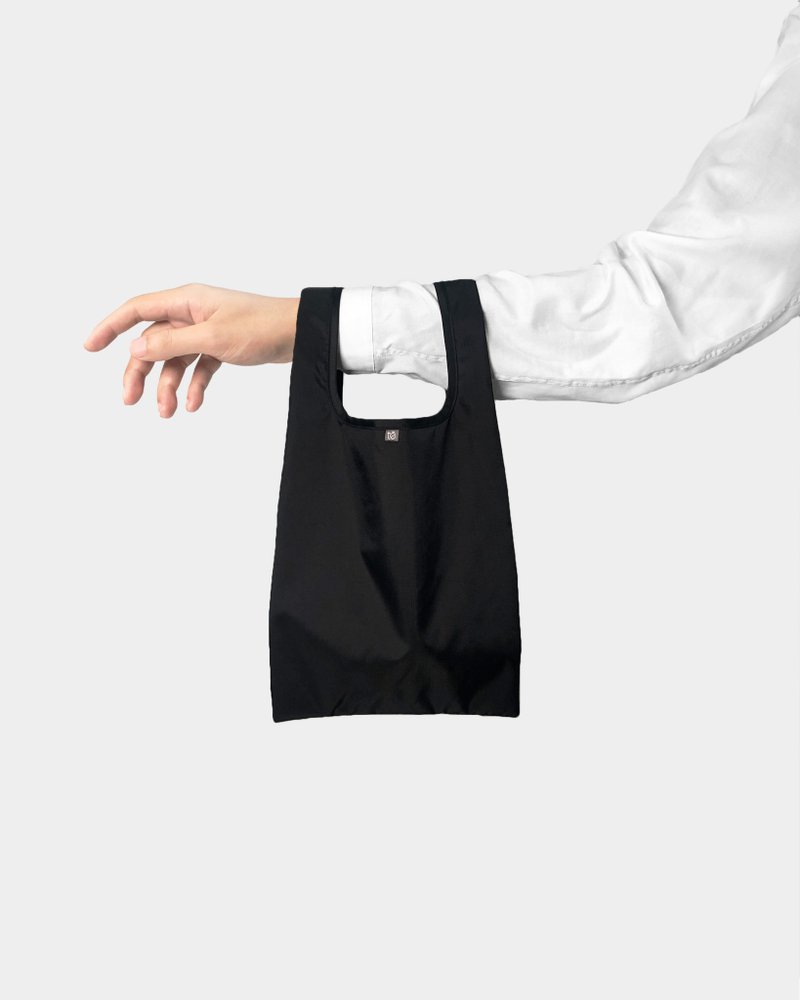 U2 环保购物袋 / 格黑 - 手提包/手提袋 - 聚酯纤维 黑色