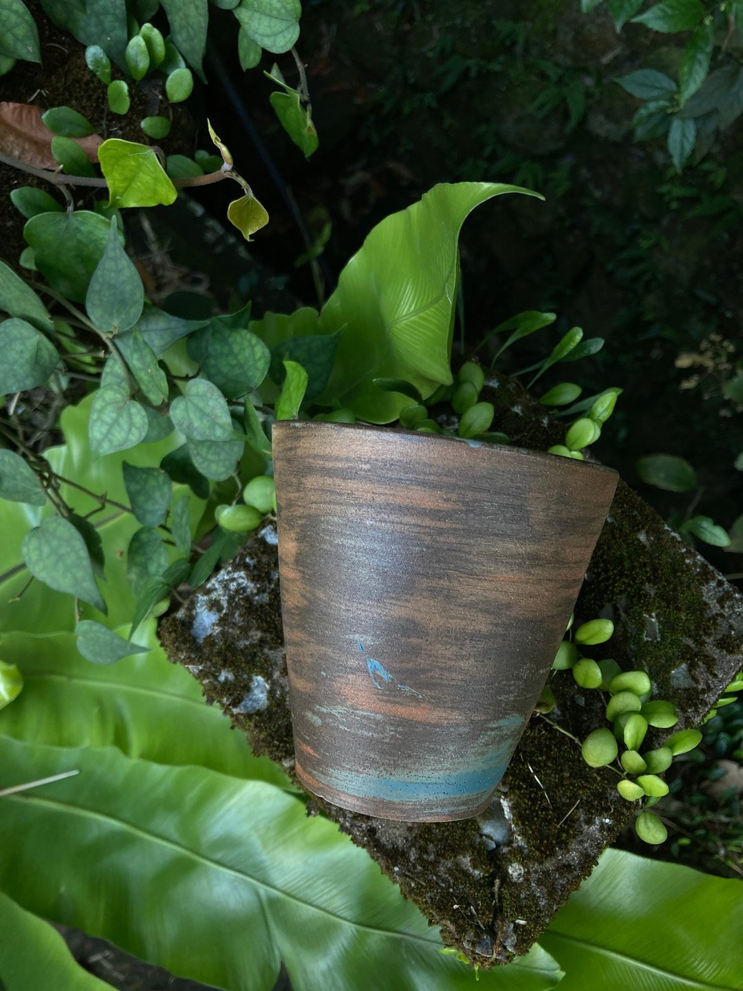 雾面结晶蓝釉茶杯 08 - 茶具/茶杯 - 陶 