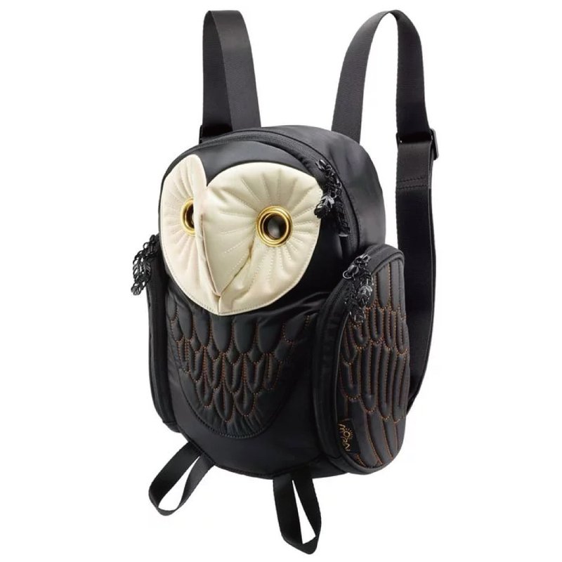 Morn Creations 正版仓鸮后背包 S 黑 (BO-106-BK) - 后背包/双肩包 - 其他材质 黑色