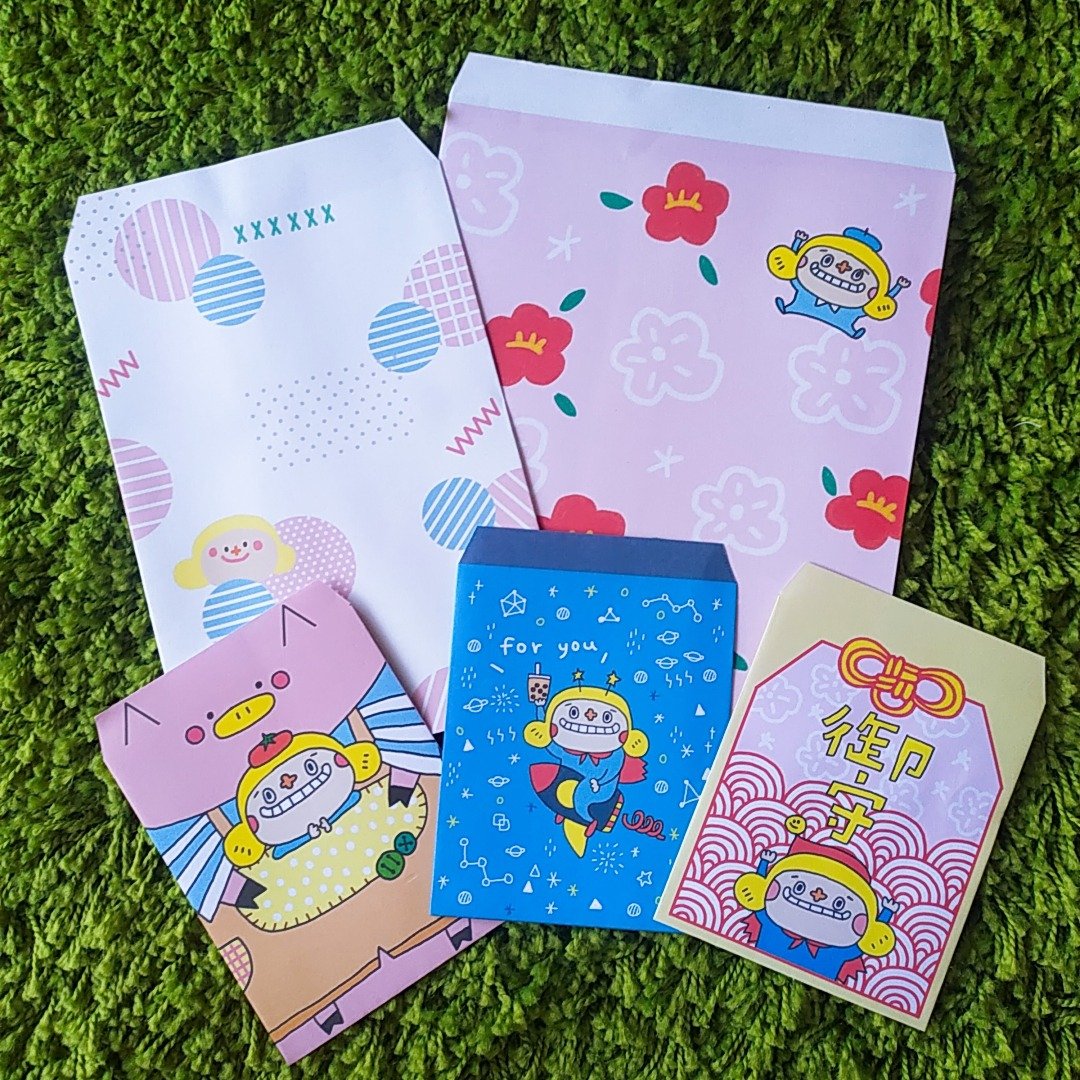 花大鼻礼物袋 - 信封/信纸 - 纸 多色