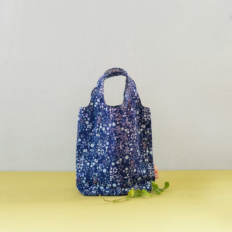 生活之日 |  万花筒花布.早餐收纳袋(M).环保.餐具袋.情人节礼物 - 手提包/手提袋 - 棉．麻 蓝色