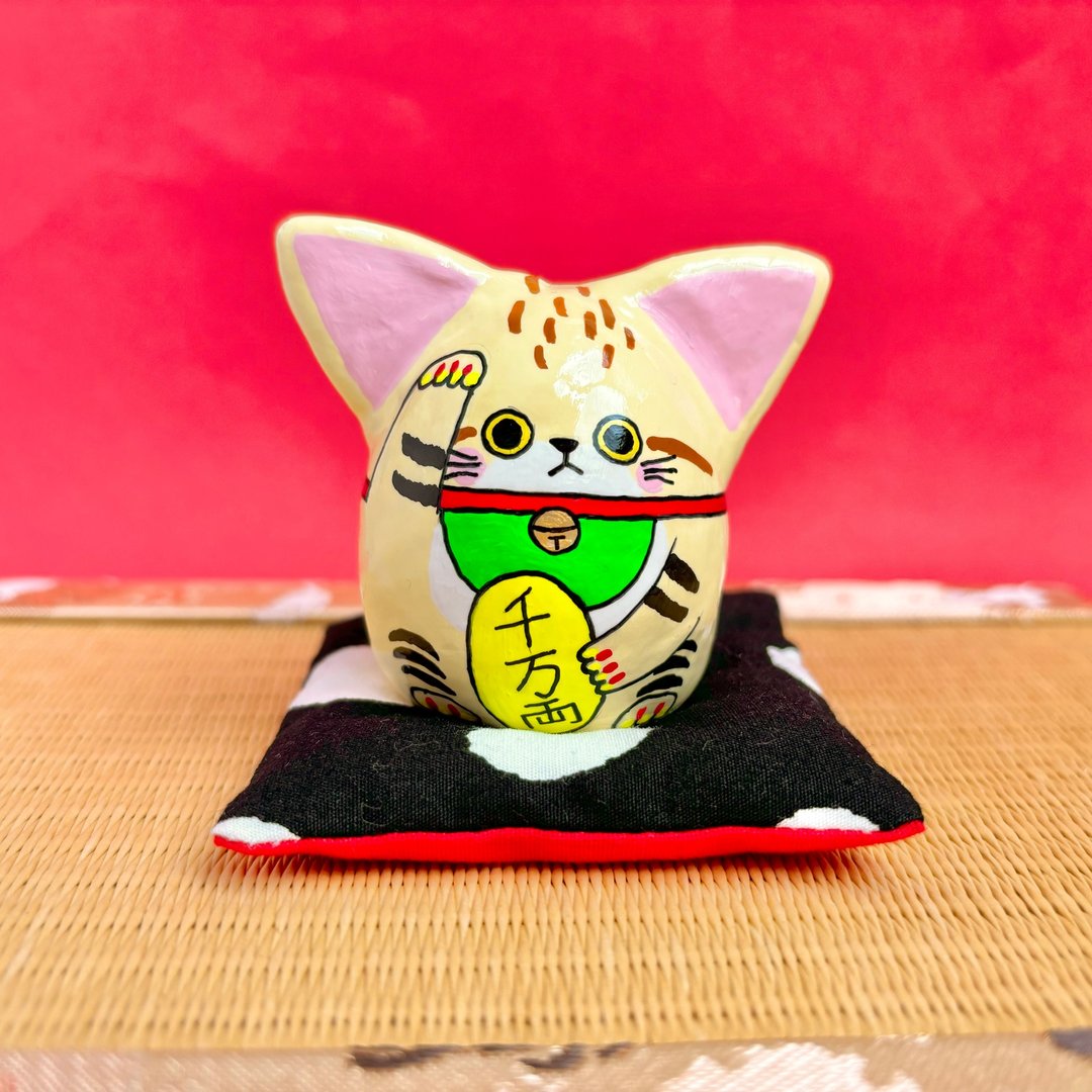 招财猫【大】沙猫 - 摆饰 - 粘土 黄色