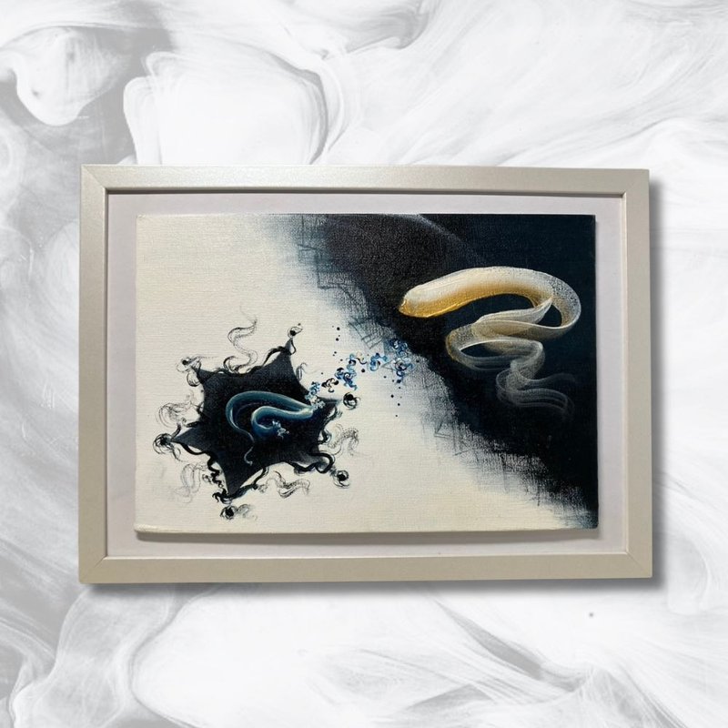 【太极】心灵疗愈画作 - 原创手绘 独一无二 压克力画/作品 27 - 海报/装饰画/版画 - 棉．麻 