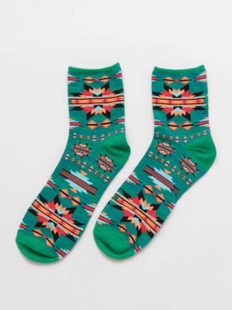 Eccentrical Navajo Pattern Socks 25～28cm - 袜子 - 其他材质 