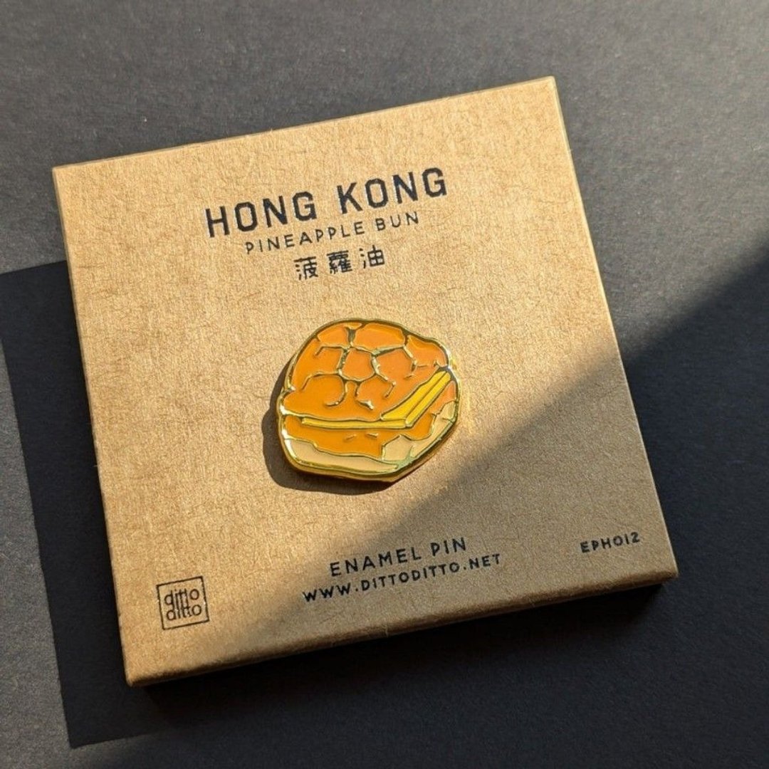 菠萝油别针 - 徽章/别针 - 其他材质 卡其色