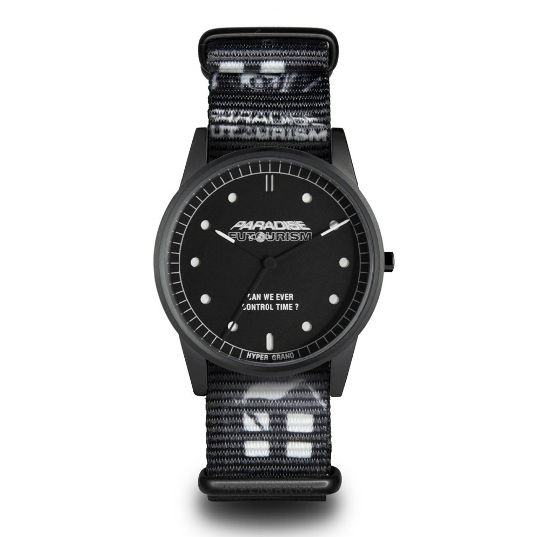 01基本款系列 - "HG X PYC" 联名手表 BRAIN SHOCKING NATO WATCH - 男表/中性表 - 其他材质 黑色
