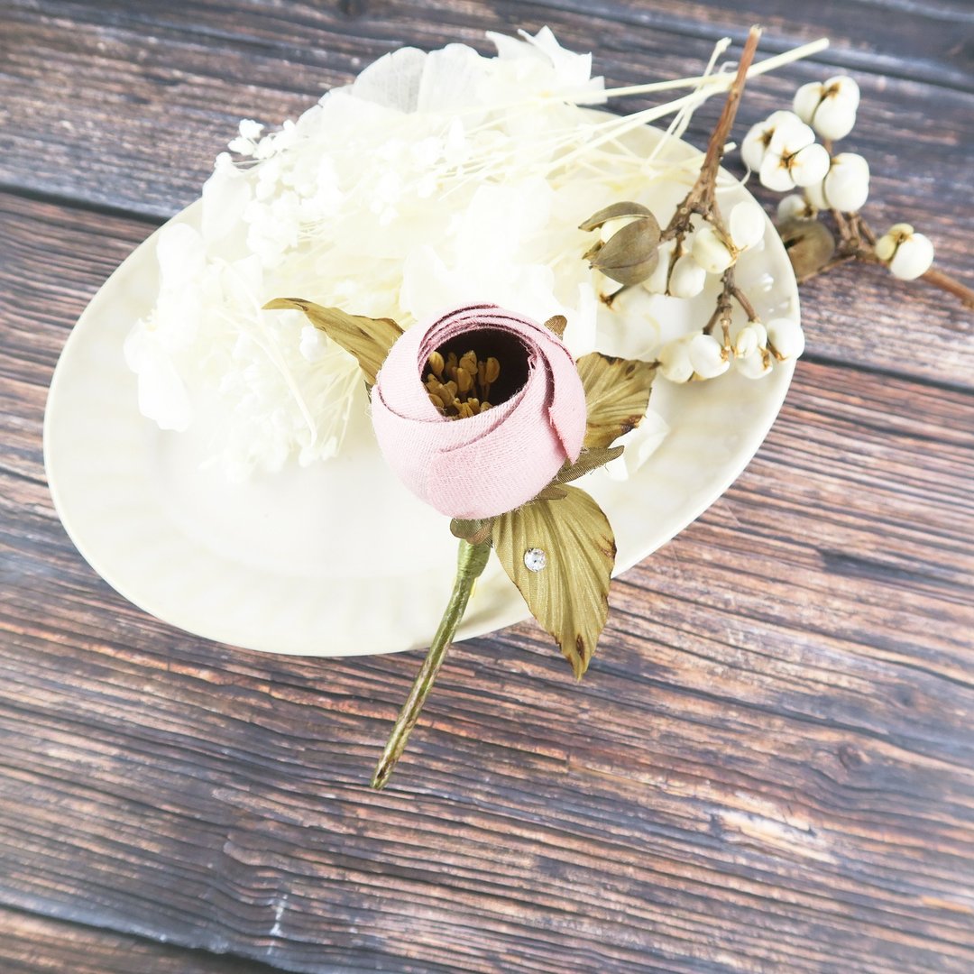 Corsage.| - 胸花/手腕花 - 棉．麻 粉红色