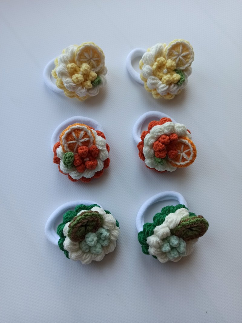 Hair accessories,hairrubber band for girl ,hand woven scrunchy,pretty haircut, - 发饰 - 棉．麻 多色