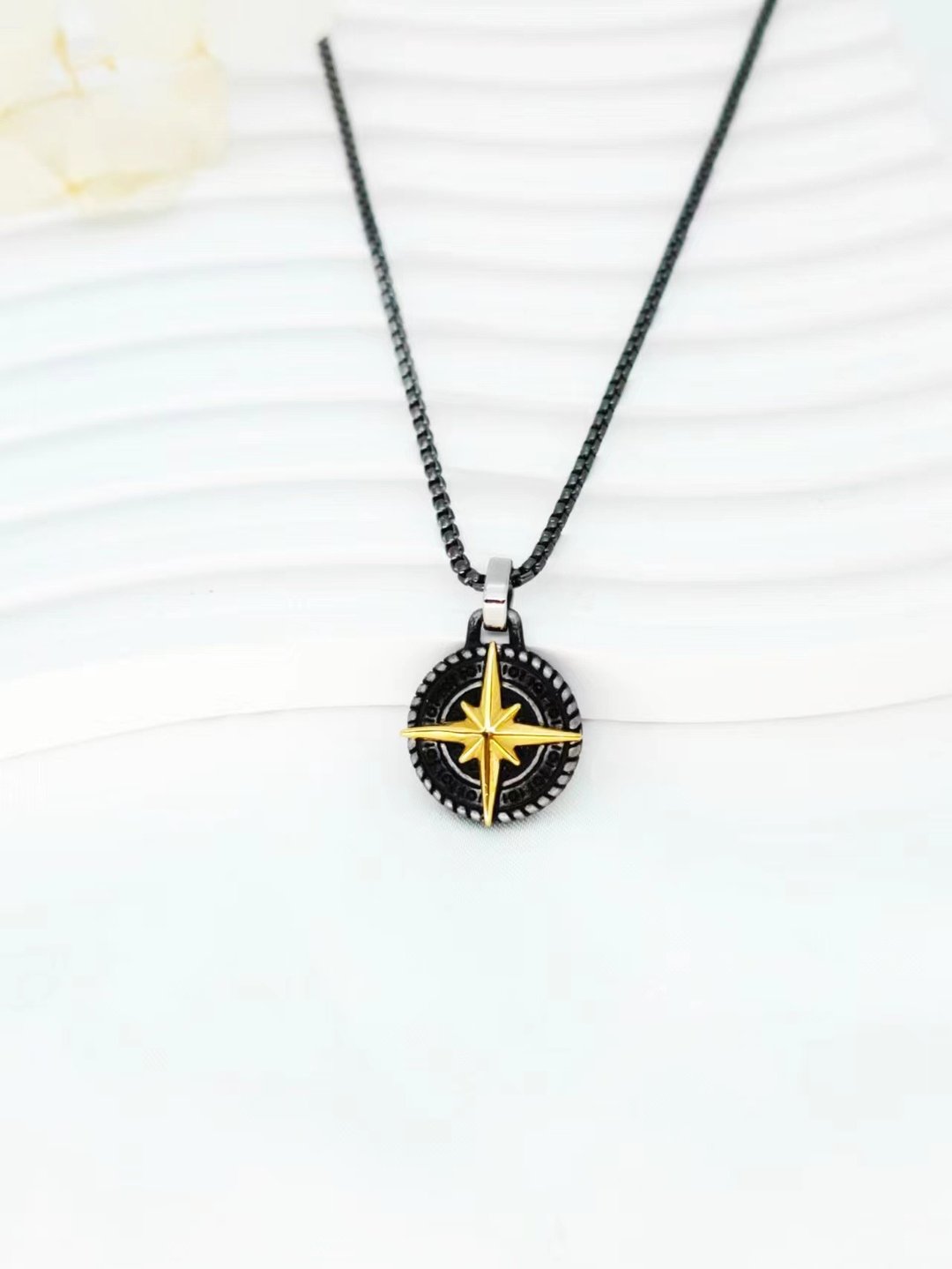 精钢 | 伯利恒之星颈链 - 项链 - 不锈钢 