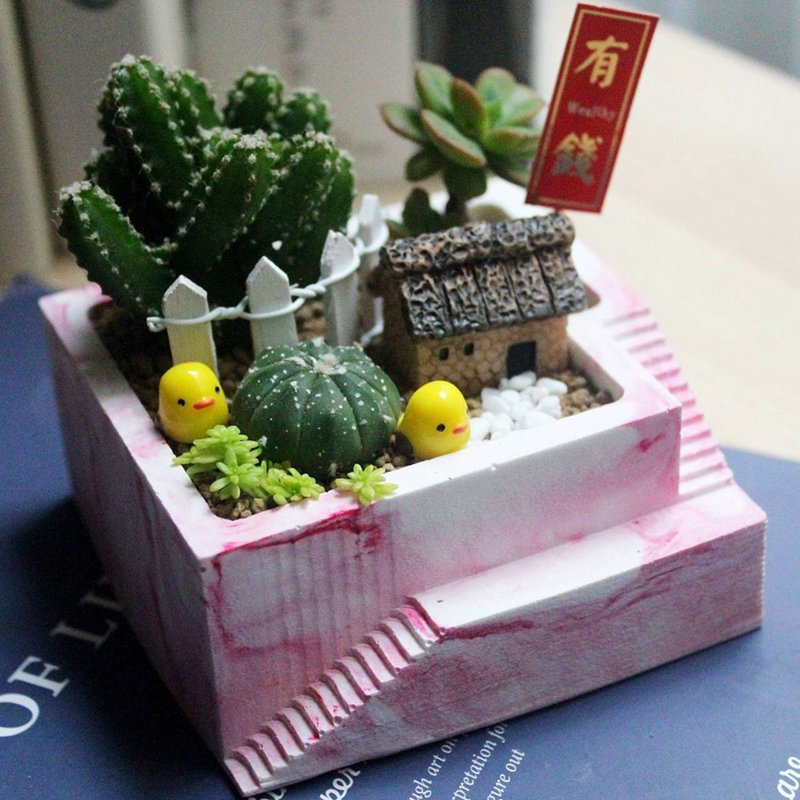【台北场】下班随手作 | 微景观多肉晕染石盆 - 植栽 - 植物．花 