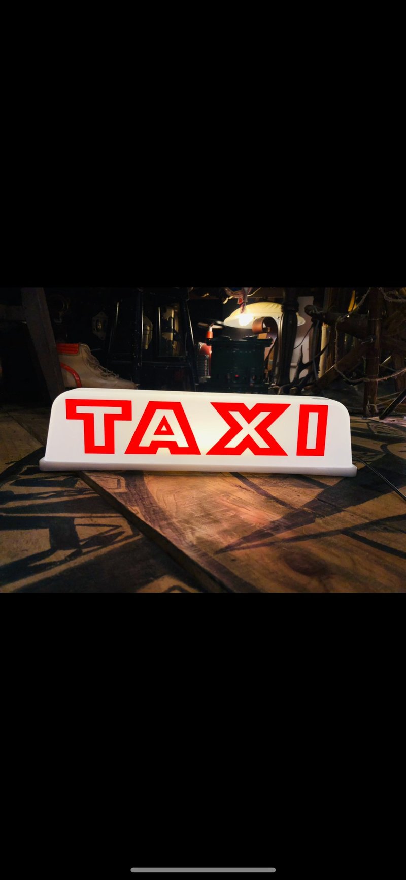 香港4座的士灯/TAXI LAMP (Made in Hong Kong) - 灯具/灯饰 - 塑料 白色