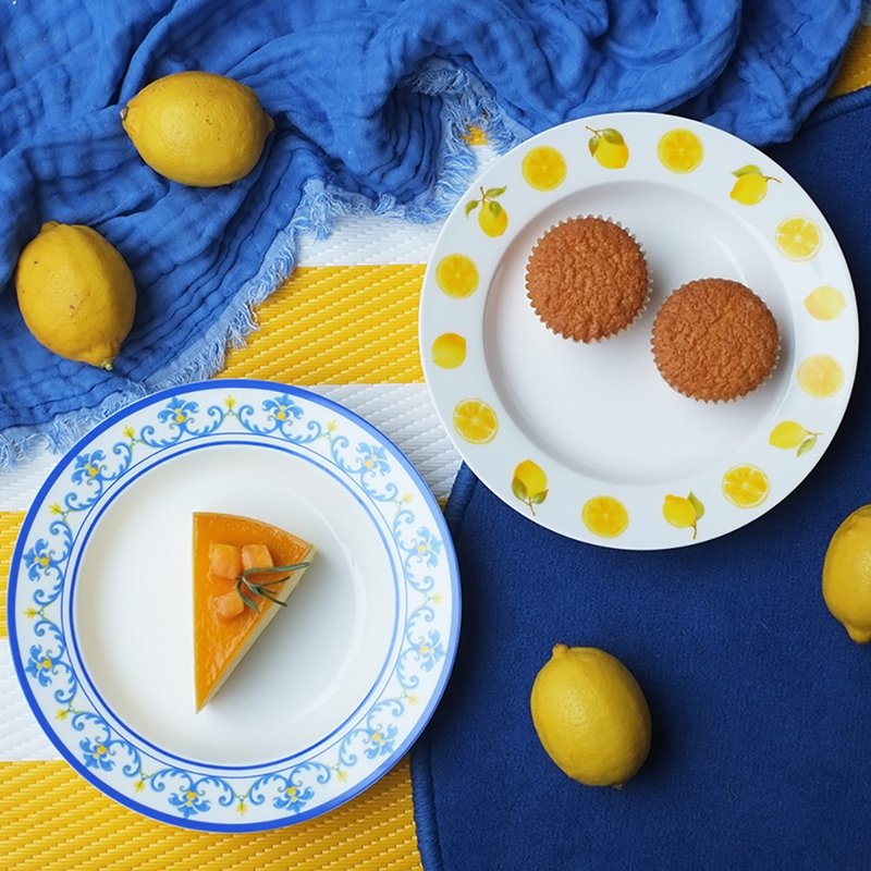 西西里柠檬系列骨瓷餐盘礼盒 - 盘子/餐盘/盘架 - 瓷 