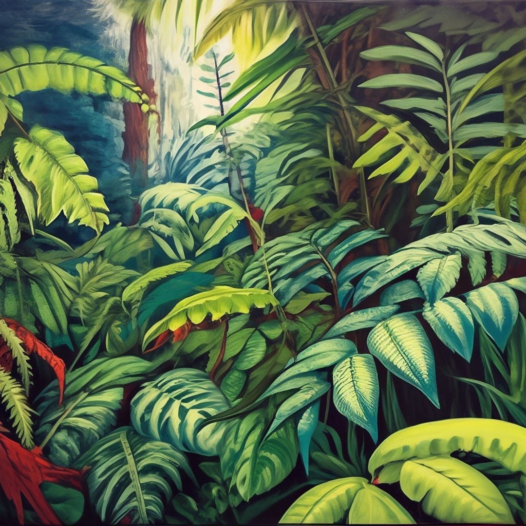热带植物绘画、植物墙艺术、墙面装饰、厨房装饰 - 海报/装饰画/版画 - 压克力 绿色
