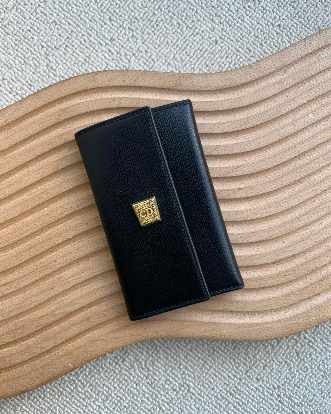 中古Christian Dior CD小金扣锁匙包 - 其他 - 真皮 黑色