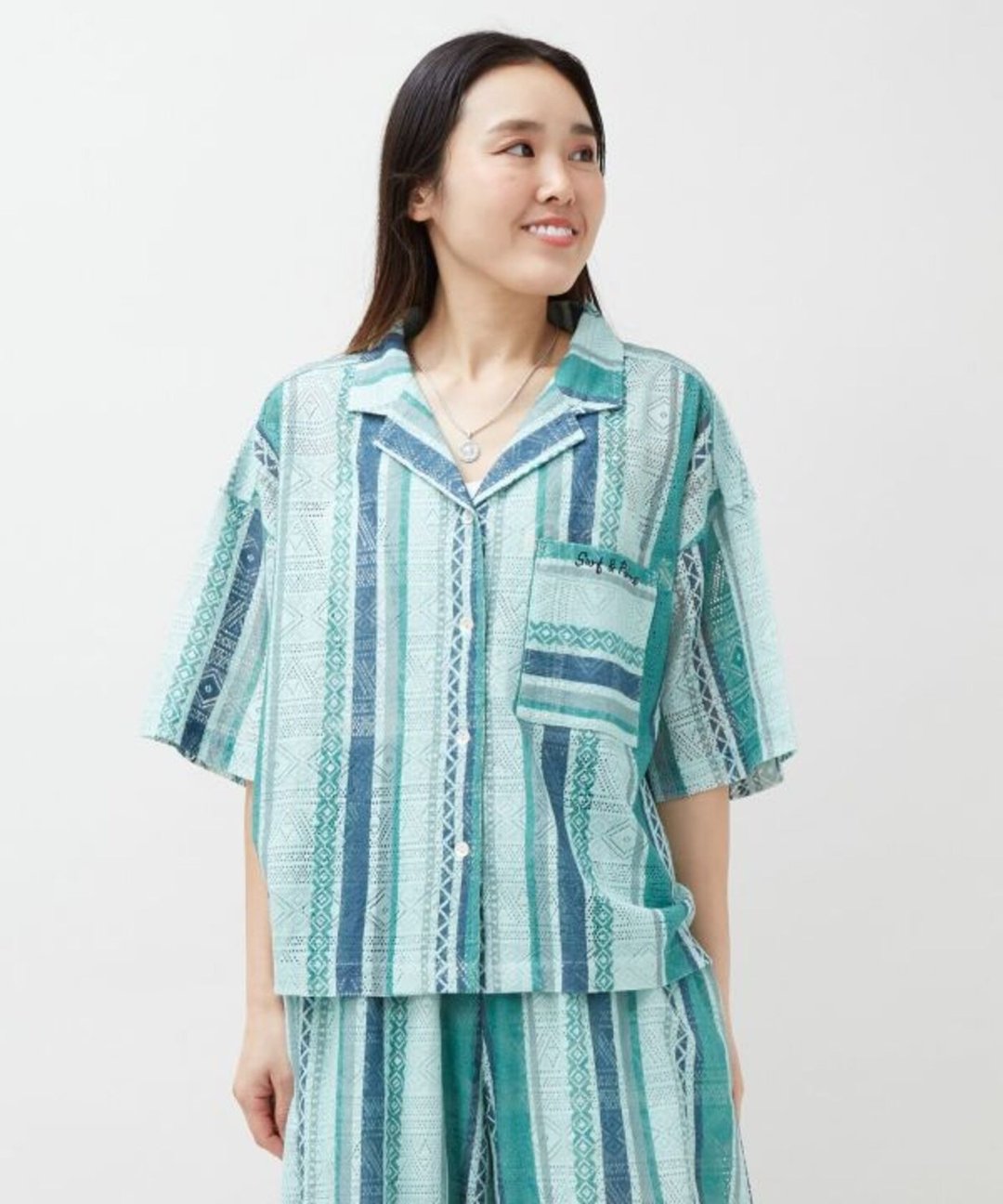 SaibabaEthnique【热门预购】蕾丝部落风开领衬衫 (3 色) 4IA-6219 - 女装衬衫 - 其他材质 