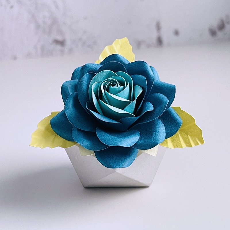 扩香盆景hue | 花青绿【桌上风景】 - 香薰/精油/线香 - 纸 