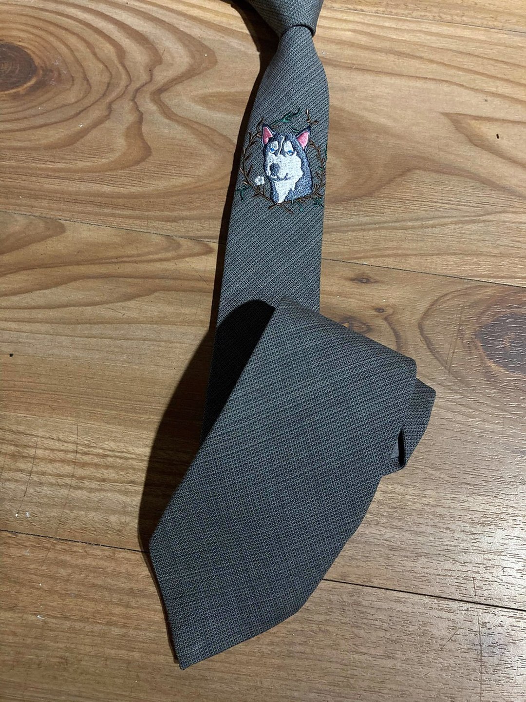 士奇 刺绣 羊毛料领带 Neckties - 领带/领带夹 - 羊毛 多色