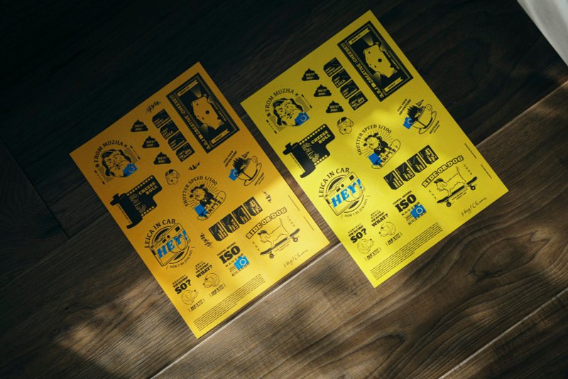 HEY!STICKERS 防水贴纸组－两张一组 - 贴纸 - 纸 