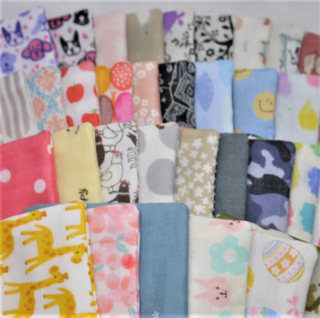 Lucky bag! 福袋 3 mini-handkerchieves - 婴儿饰品 - 棉 多色